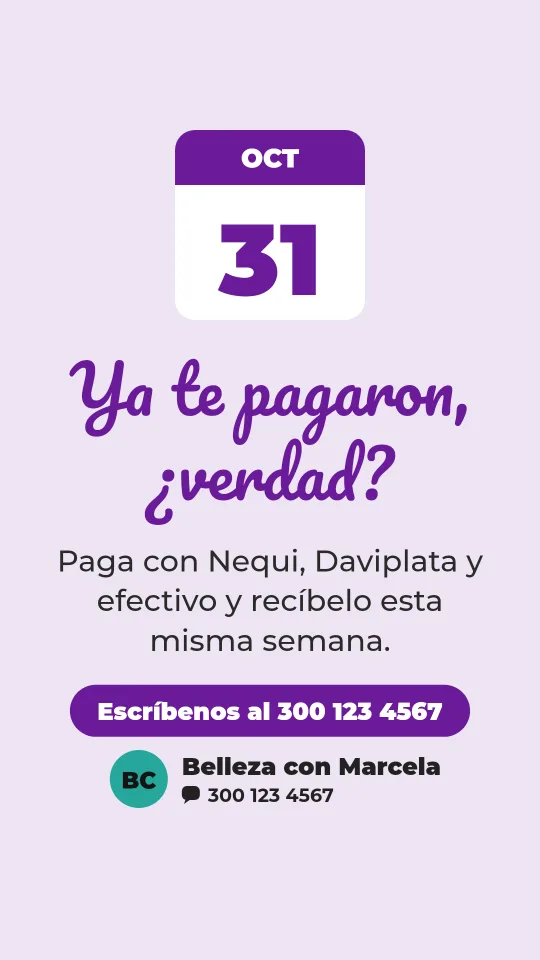 Ejemplo de historia para venta por catálogo: Ya te pagaron, ¿verdad?